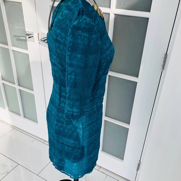 Tegan teal lace dress Sz 6 - Picture 4 of 6
